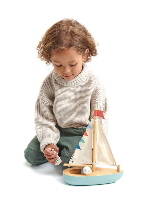 Tender Leaf Toys zeilboot Sailaway 3jr+