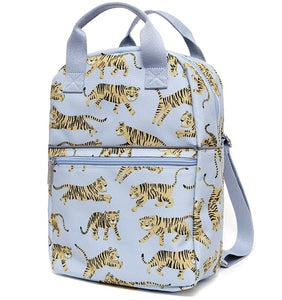 Petit Monkey kinderrugzak tijger grijs L