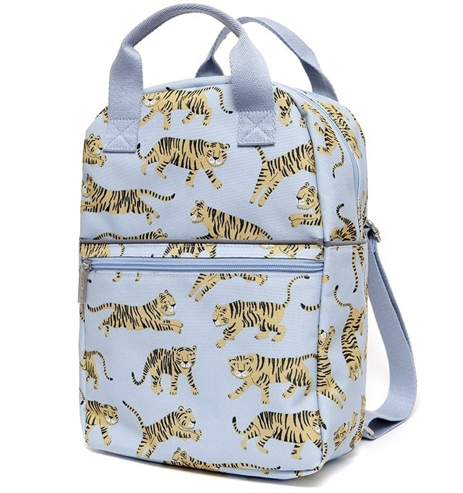 Petit Monkey kinderrugzak tijger grijs L