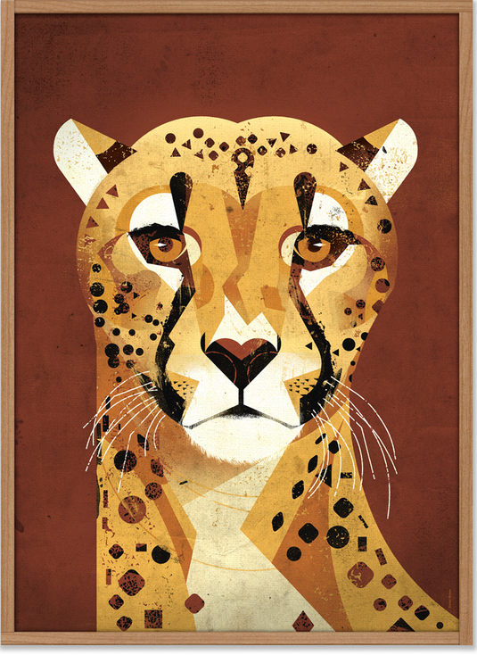 Dieter Braun poster Cheetah bruin 50 x 70 cm