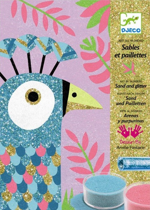 Djeco Knutselset Glitter Boards Mermaids - De Kikkerkoning Djeco Knutselset Glitter Boards Mermaids - De Kikkerkoning