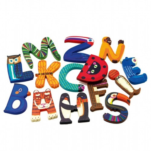 DJECO houten letter animals D