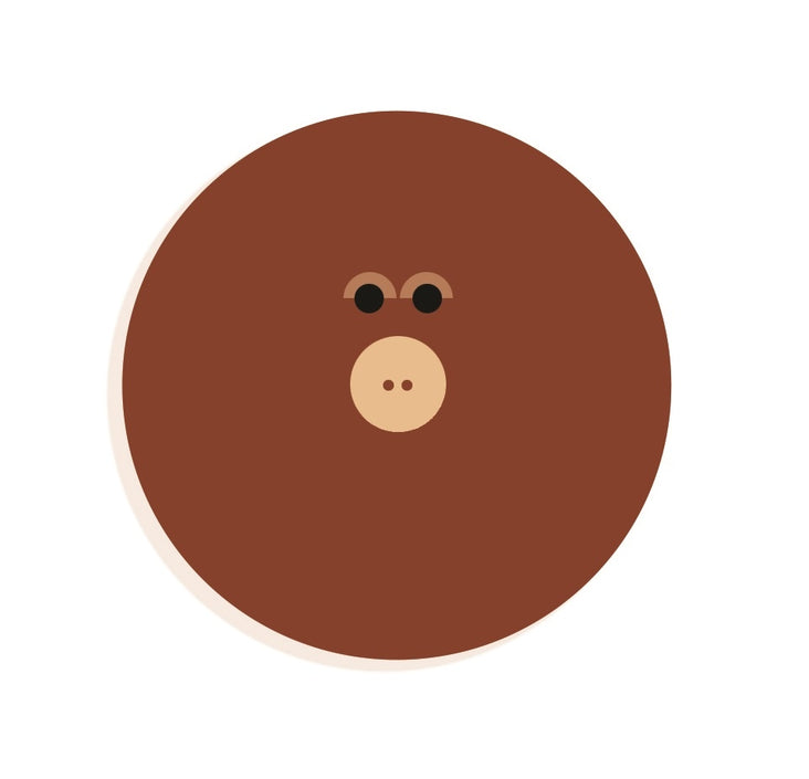 DJECO houten letter designed animal O