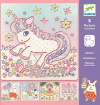 DJECO tekensjablonen KawaÏland 4 jr+