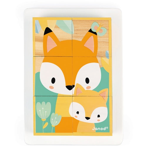 JANOD blokpuzzel Dieren 12mnd+ / 6 stks