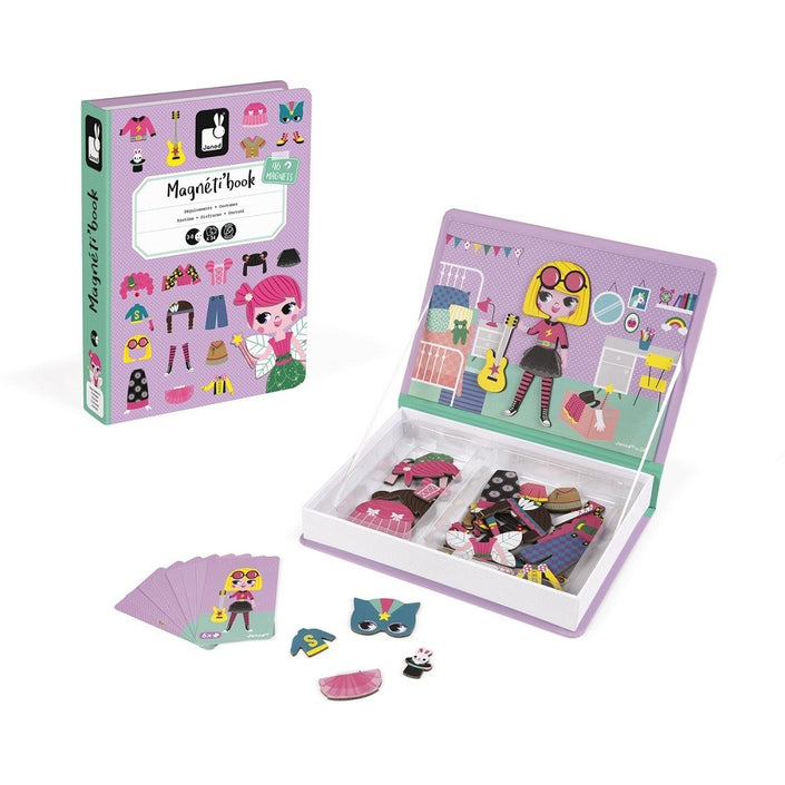 JANOD magneetboek kostuums meisjes 3 jr+