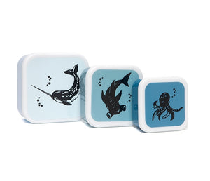 Petit Monkey trommel set Sea animals 12 x 12 cm