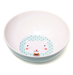 Petit Monkey melamine kom bear drops light blue