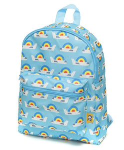 Petit Monkey kinderrugzak airplanes blue