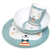 Petit Monkey melamine bord bear triangles