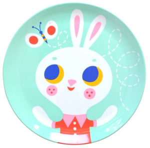 Petit Monkey melamine bord konijn mint