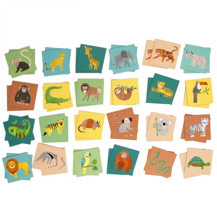Petit Monkey Memo Game Jungle animals 48 stks / 3jr+