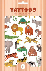 Petit Monkey tattoo's jungle animals