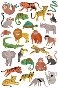 Petit Monkey tattoo's jungle animals