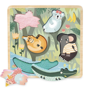 VILAC voelpuzzel jungle 5 stks / 18 m+