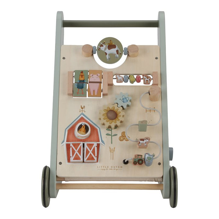 Little Dutch activiteiten loopwagen Little Farm 1 jr+ LD7132c