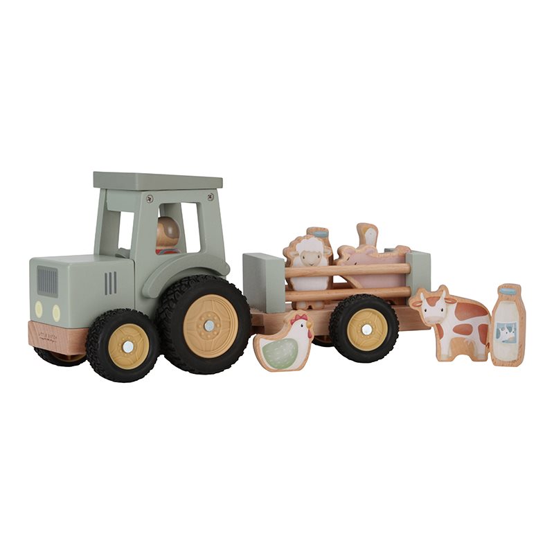 Little Dutch tractor met trailer Little Farm 18 mnd+