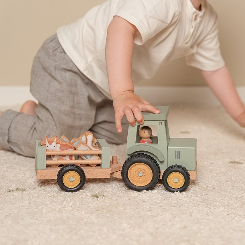 Little Dutch tractor met trailer Little Farm 18 mnd+ 8713291771499