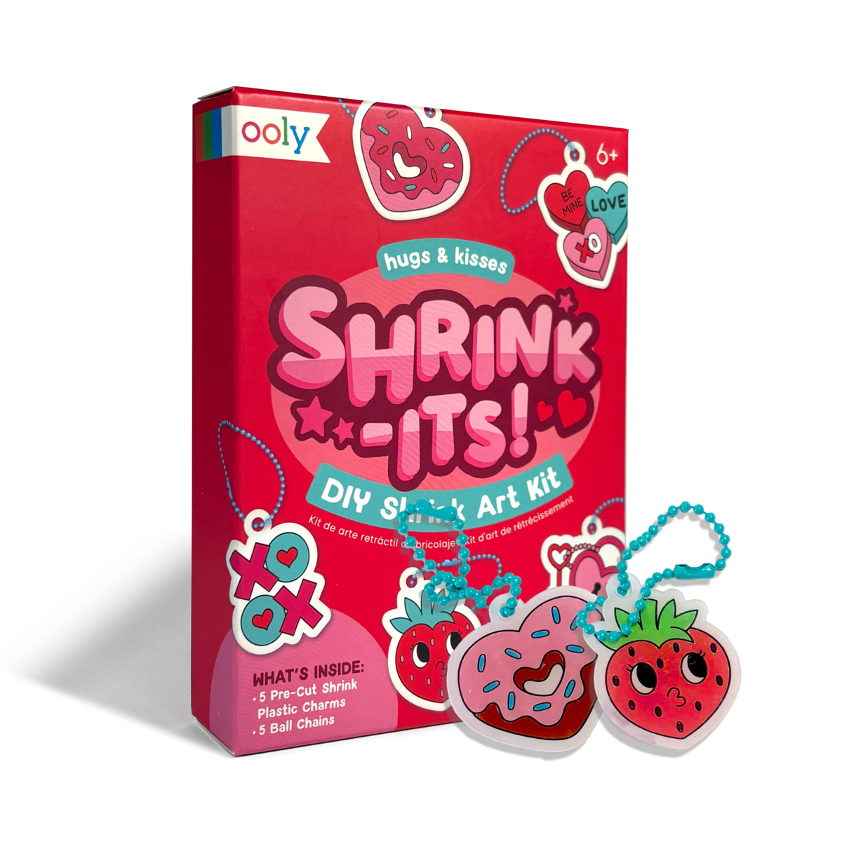 OOLY mini shrink-its DIY art kit Hugs + Kisses 6 jr+