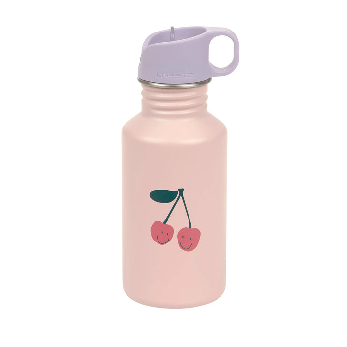 Lassig stainless steel drinkfles happy fruits cherry