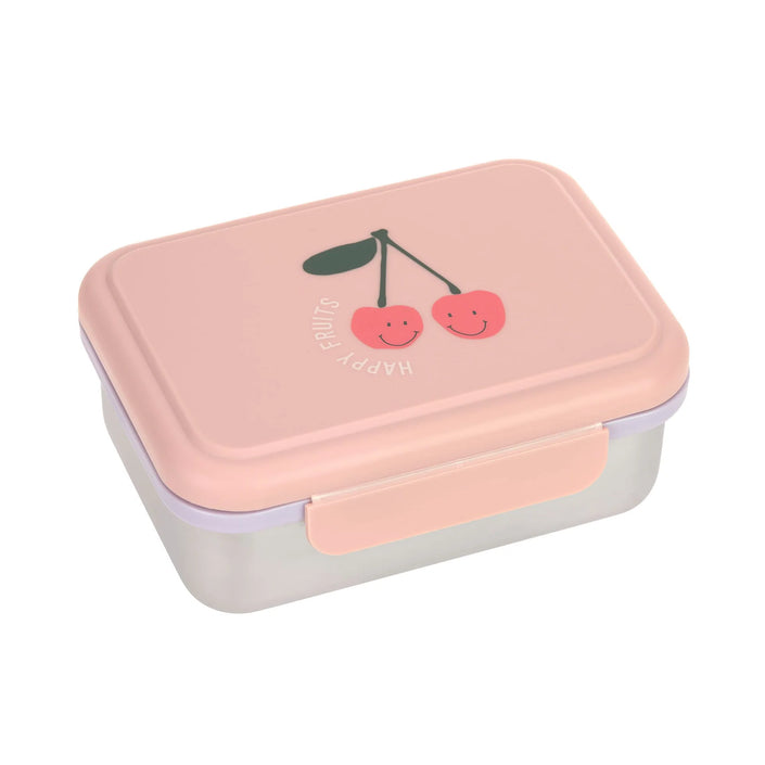 Lassig stainless steel lunchbox happy fruits cherry