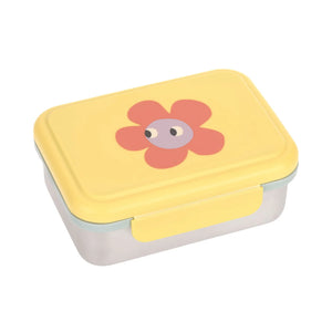 Lassig stainless steel lunchbox happy trails flower