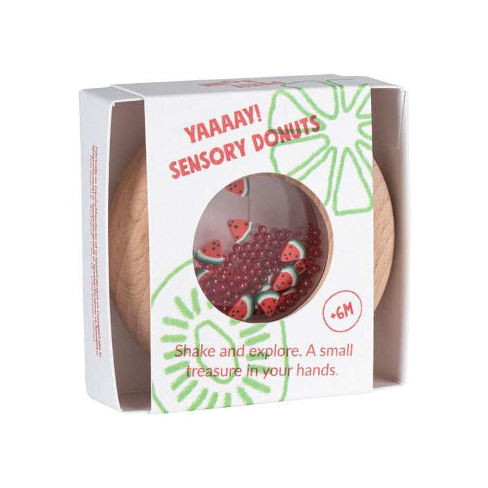 Petit Boum sensorische donut watermeloen 6 mnd +