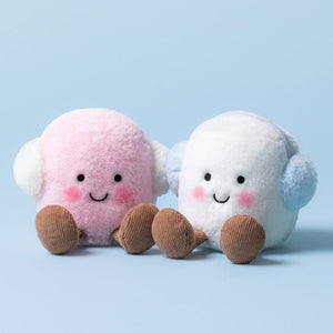 Jellycat amuseables Toastie pink and white marshmallows knuffel