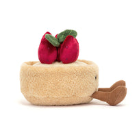 Jellycat knuffel Amuseables Fleurette Tarte Aux Fraises  A6TAF b