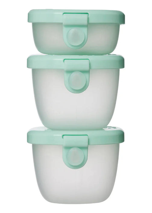 B.box 3 siliconen snackbakjes forest