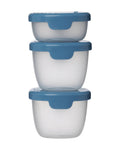 B.box 3 siliconen snackbakjes ocean