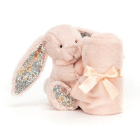 Jellycat knuffeldoekje en knuffel bashful bunny blossom blush