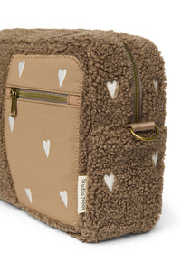 Studio Noos kinderwagen organizer teddy brown hearts
