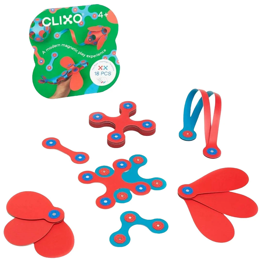 CLIXO itsy pack flamingo turquoise 18 pcs 4 jr+