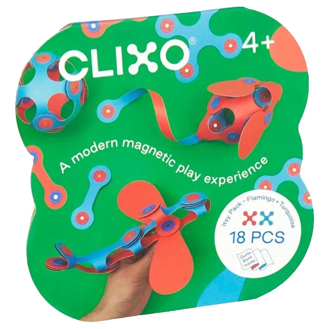 CLIXO itsy pack flamingo turquoise 18 pcs 4 jr+ kopen