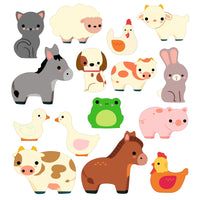 DJECO herbruikbare stickers boerderijdieren 18 mnd+