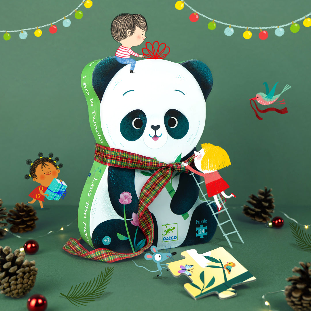 DJECO puzzel Leo de panda 3 jr / 24 stks