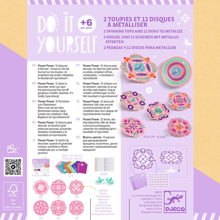 DJECO DIY flower power tollen maken 6 jr+
