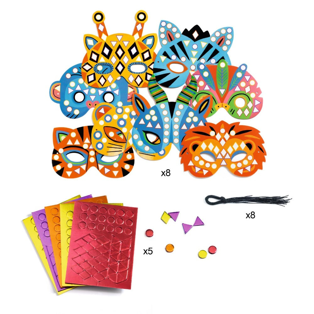 DJECO DIY maskers maken Jungle dieren 4 jr+
