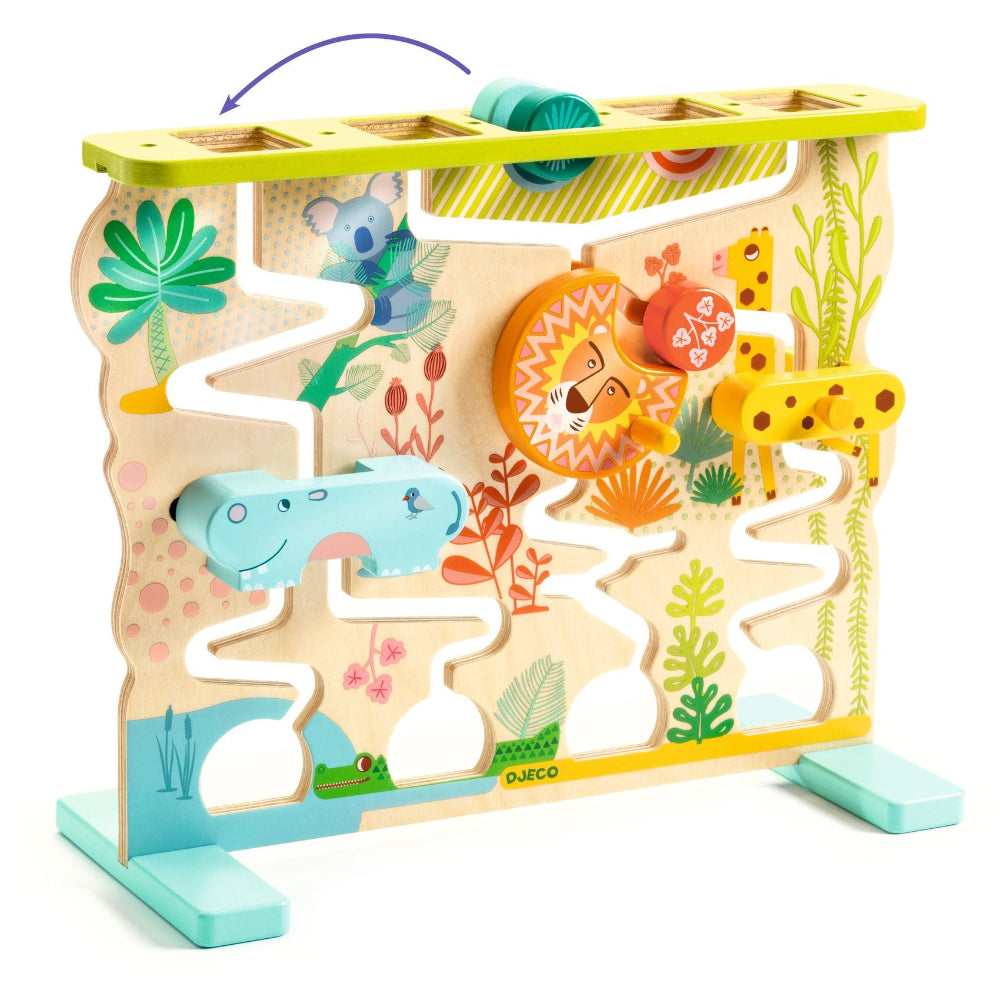 DJECO houten doolhof spel Cascadou 18 mnd+DJ06403