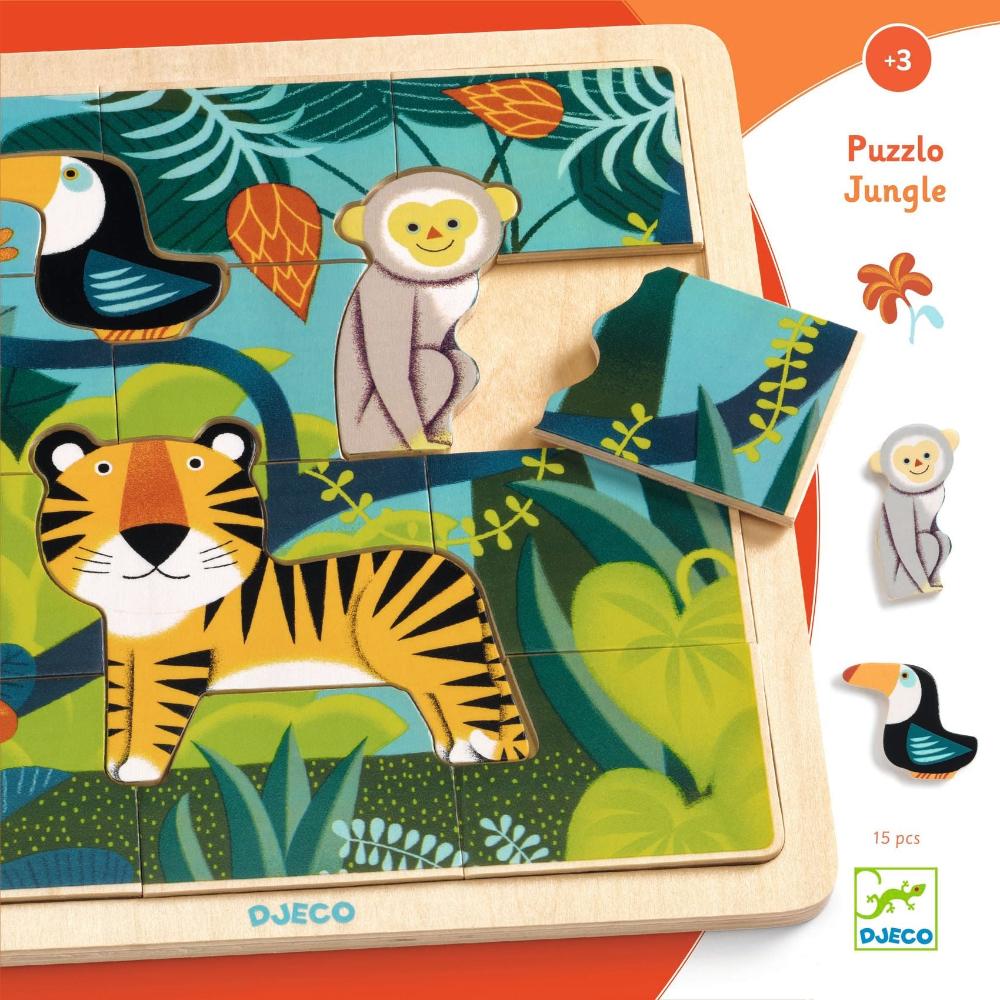 DJECO houten puzzel Jungle 3 jr+ kopen