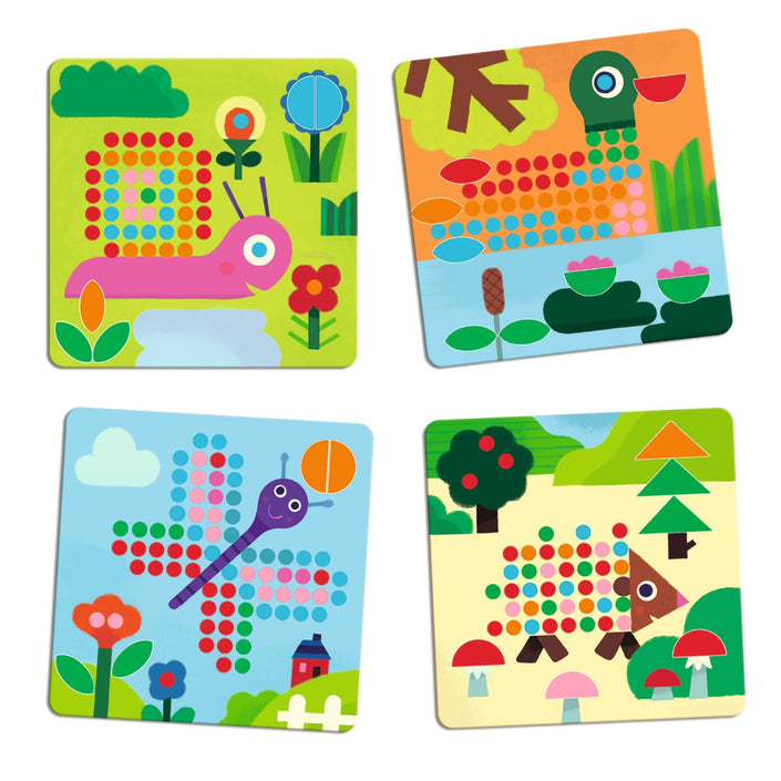 DJECO mozaïekpuzzel mini animo 4 jr+DJ08239b