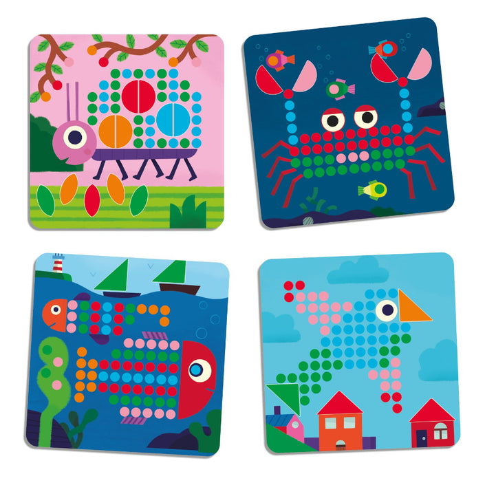 DJECO mozaïekpuzzel mini animo 4 jr+DJ08239d