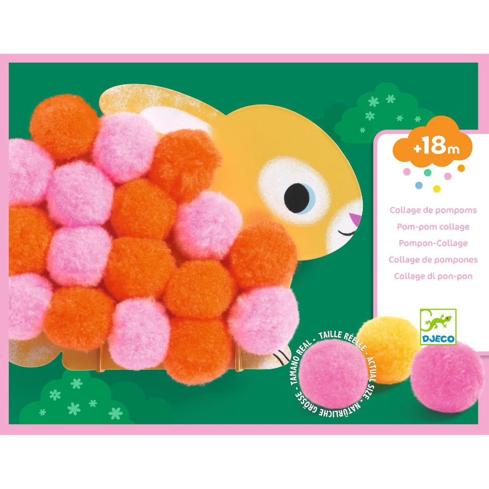 DJECO pompons knutselset dieren 18 mnd 3070900000490 a