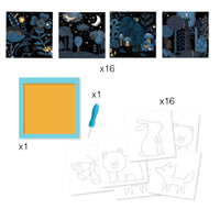 DJECO prikkaarten dieren 3 jr+