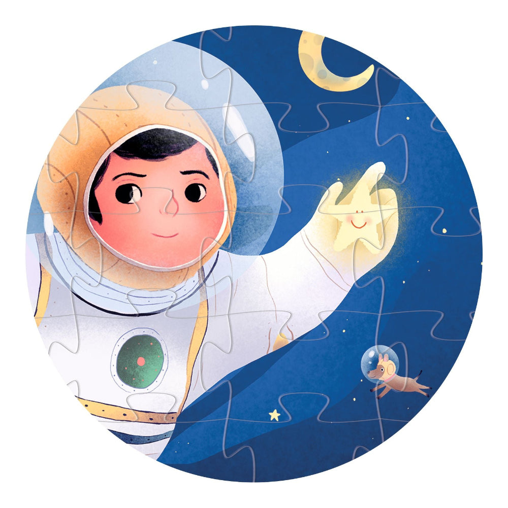 DJECO puzzel astronaut op de maan 4 jr / 36 stks 3070900073012