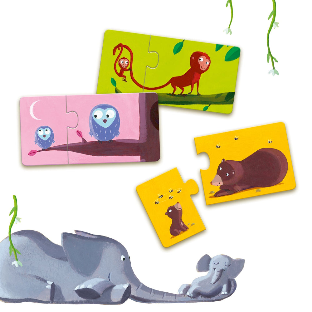 DJECO puzzel duo mama en baby 2 jr+ kopen