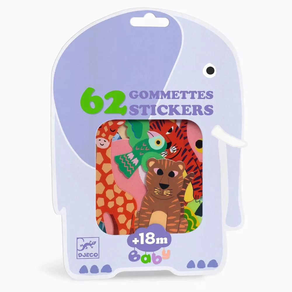 DJECO stickers savannedieren 18 mnd+