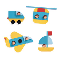 DJECO tangram puzzel Ze geo vroum 3jr 3070900064362 c