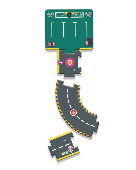 DJECO vloerpuzzel autoweg Crazy Motors 3 jr+DJ05498h